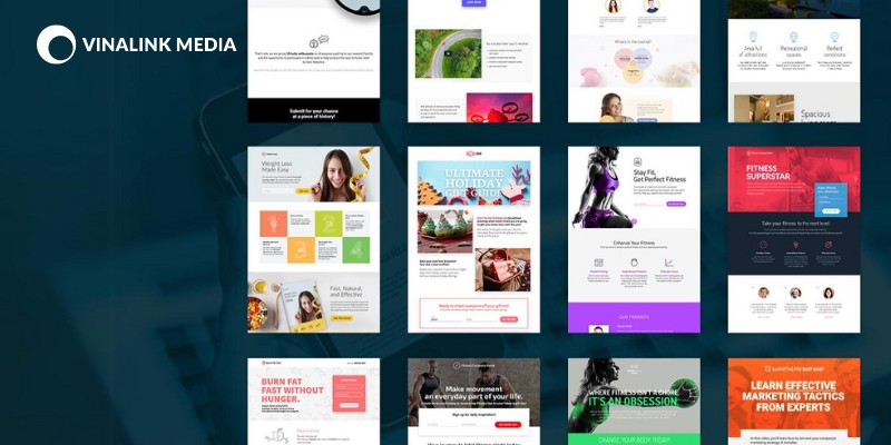 Bước 2: Lựa chọn bố cục xây dựng landing page